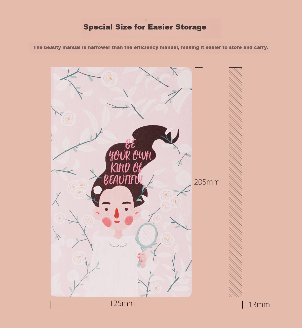 Chenzao Early Bird Series Original Hand-Drawn Beauty Manual, Makeup Tutorial Step Record Book, Beauty Habit Formation Check-In Journal, 240 Pages 10