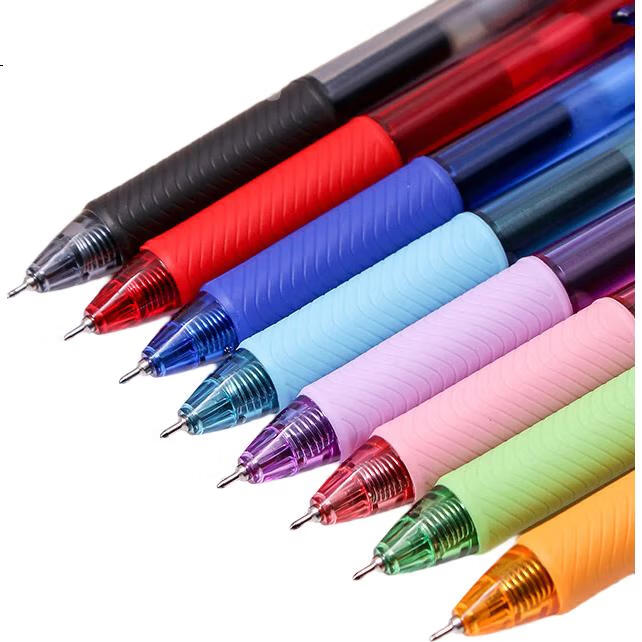 Набор гелевых ручек Pentel BLN105, 0.5 мм, черный/оранжевый, 12 шт.
