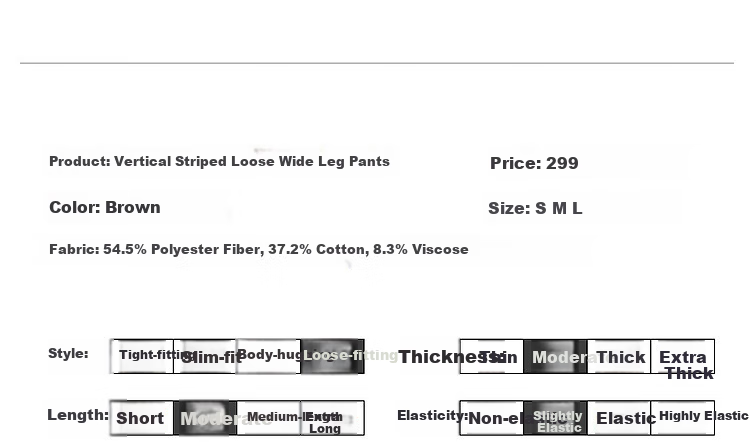 Dme [Containing Cloud Cotton] Spring And Autumn Korean Style Retro Striped Wide-Leg Pants with Drawstring Elastic Waist, Flattering Women's Casual Trousers 13