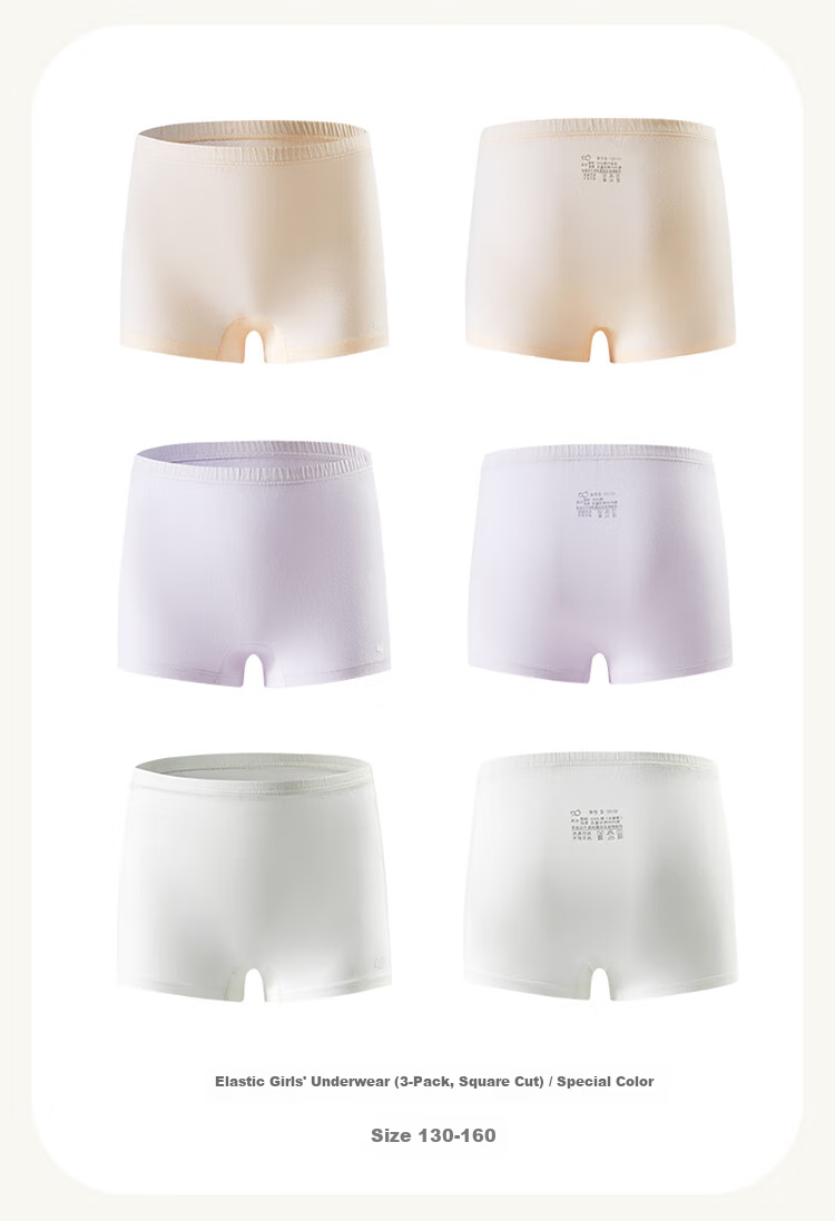 Labi Baby Girls' Boxer Briefs for Children And Teens, All-Season High-Elasticity Underwear, 3-Pack in Special Colors, Size 110 5