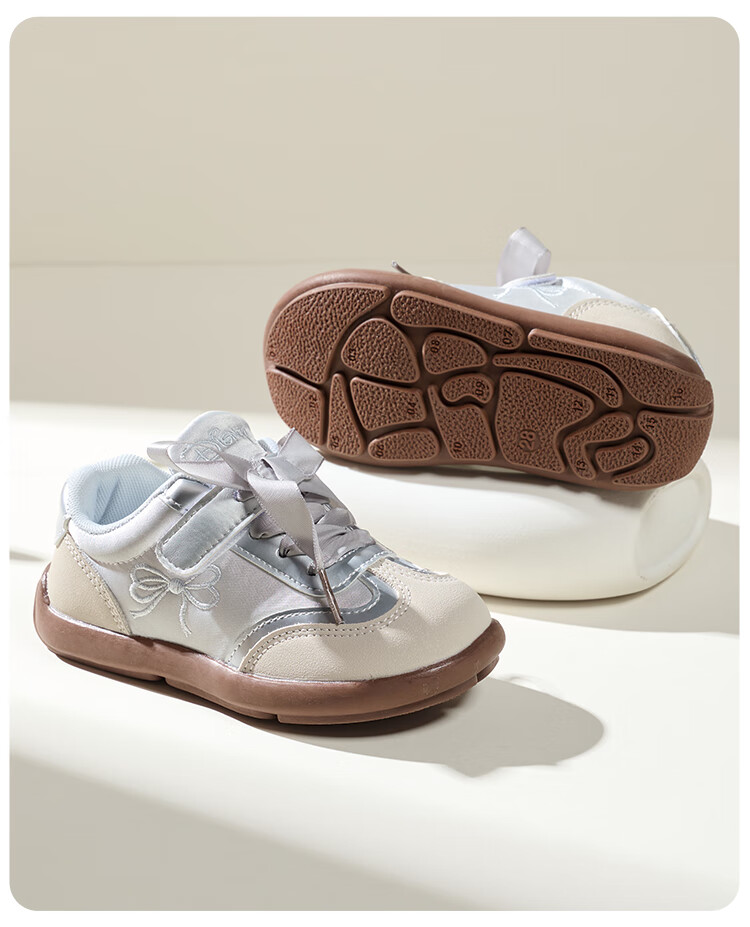 Disney Kids Girls Four-Season Soft Sole Durable Princess Casual Sneakers Silver Size 36 16