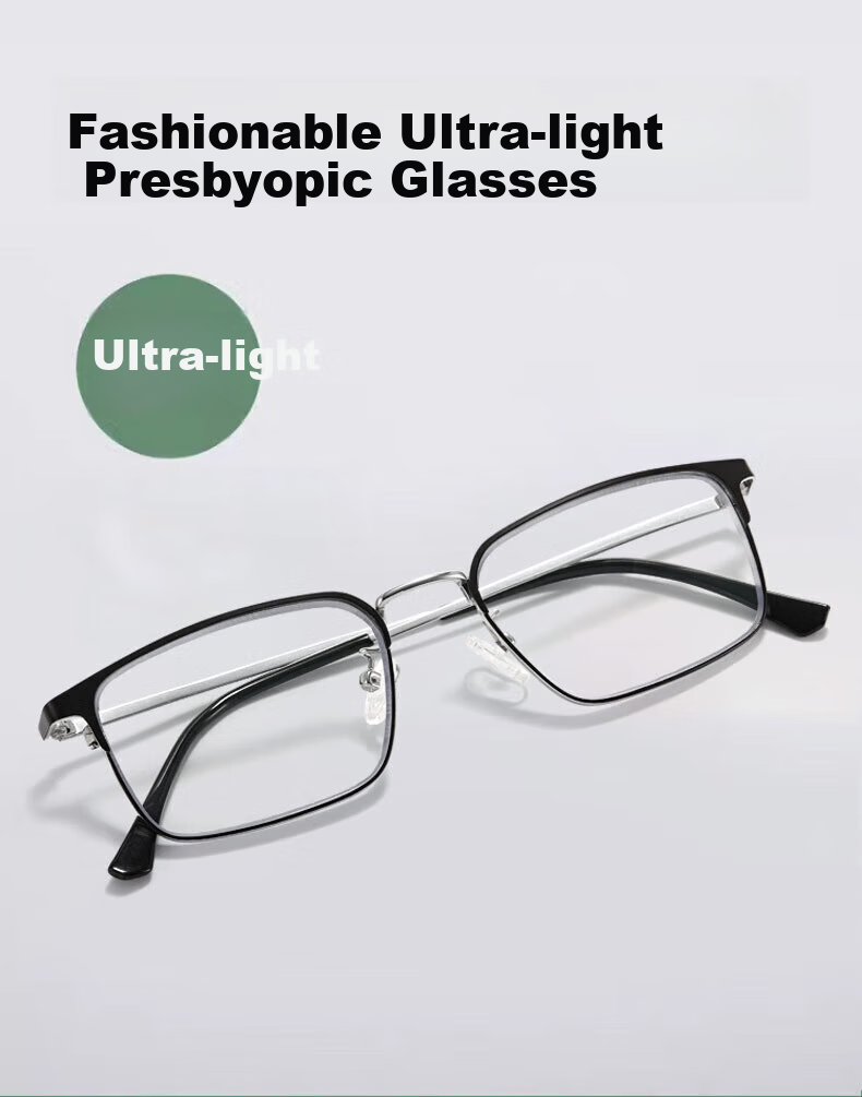 LESCA LUNETIER Ultra-Light Anti-Blue Light Protective Eyewear for Men And Women with Presbyopia, Bifocal Progressive Multi-Focus High-Definition Reading Glasses for School Opening 1