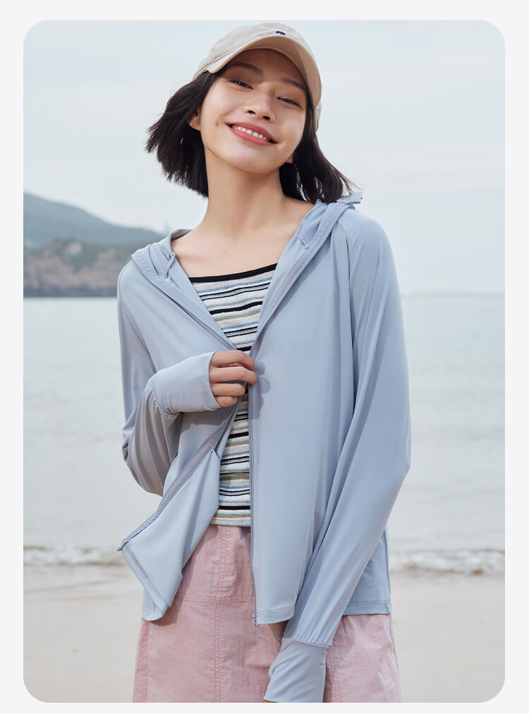 Yishangmei Women's Ice Silk Sun Protection Jacket UV Protection 2026 Summer New Fashion High SPF Plus Size Breathable Coat 15
