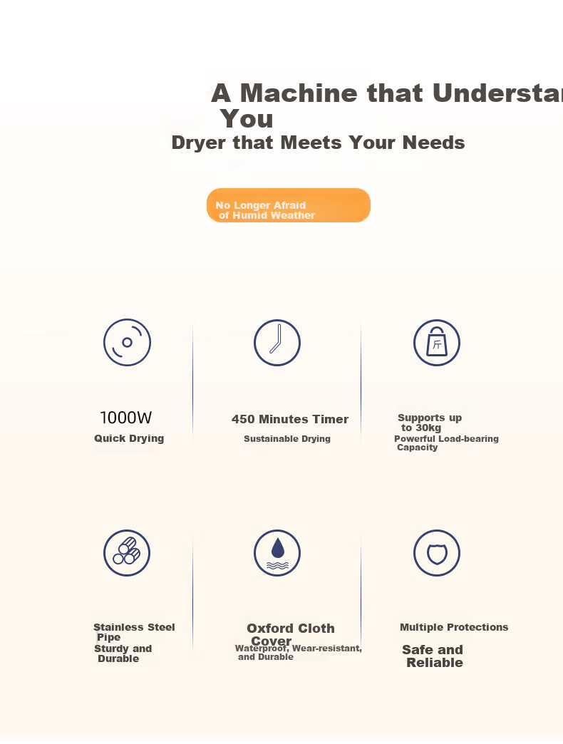AUX [16 Stainless Steel Tubes] Clothes Dryer, Home Use Garment Drying Machine, Baby Clothing Sterilizer And Dehydrator, Air Dryer, Double-Layer Small Wardrobe Drying And Dehumidifying Device 4