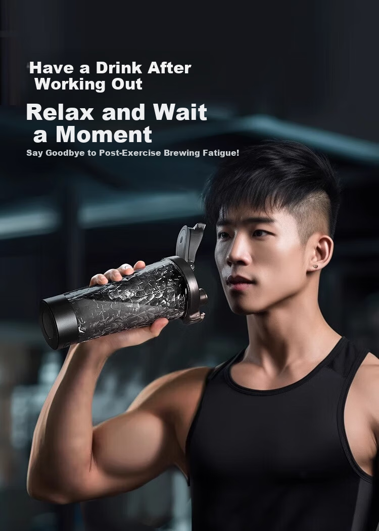 Mixiaoshu Electric Shaker Cup, Fully Automatic Blender, Tritan Material, Rechargeable, for Protein Powder, Smoothies, Milk, Coffee, Soy Milk, Water Cup 7