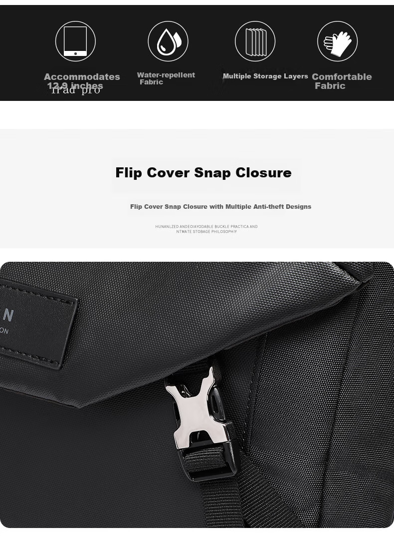 Viney Crossbody Bag, Men's Simple Shoulder Bag, Fashionable Trendy Cycling Messenger Bag, Versatile And Stylish Backpack for Me 3