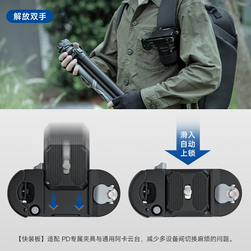 NEEWER Camera Quick-Release GP67 DSLR Mirrorless Camera Backpack Strap, Waist Strap, Quick Gun Hand, Action/GoPro/Insta Action Camera Backpack Buckle Shoulder Strap Shoulder Mount