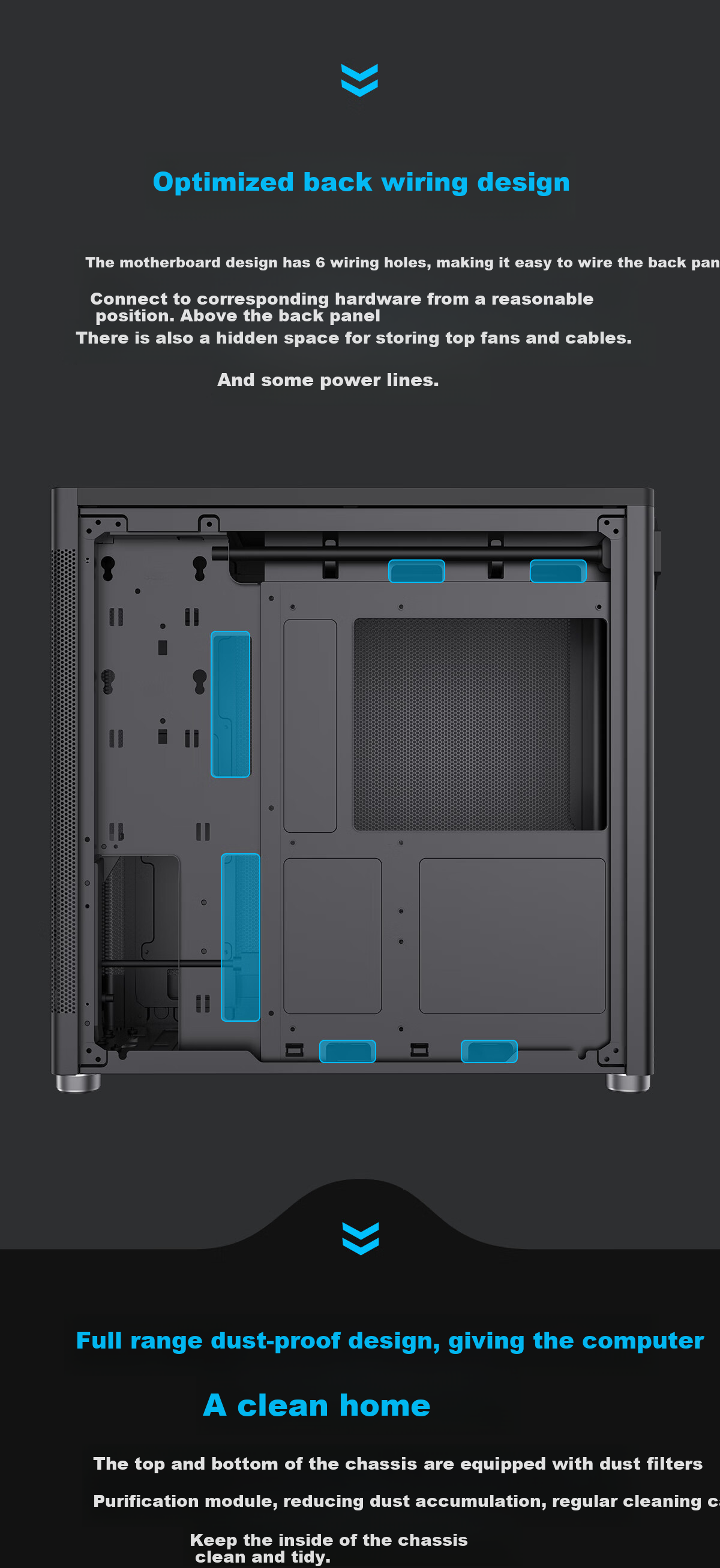 GAMEMAX Ice Cube Computer Case Mesh Iron Mesh Cooling Stand DIY Assembly Case (ATX/Type-C/Clear Ventilation/4090/240mm Water Cooling Support) 5
