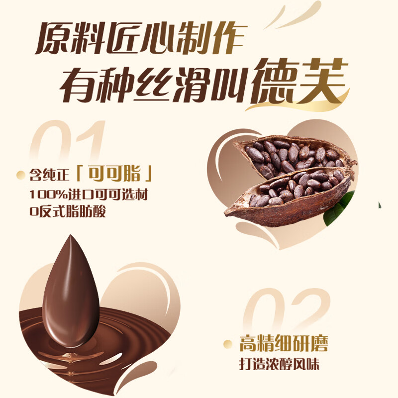 德芙全家桶 66%可可脂倍醇黑巧克力 碗装216g 休闲零食  生日礼物 