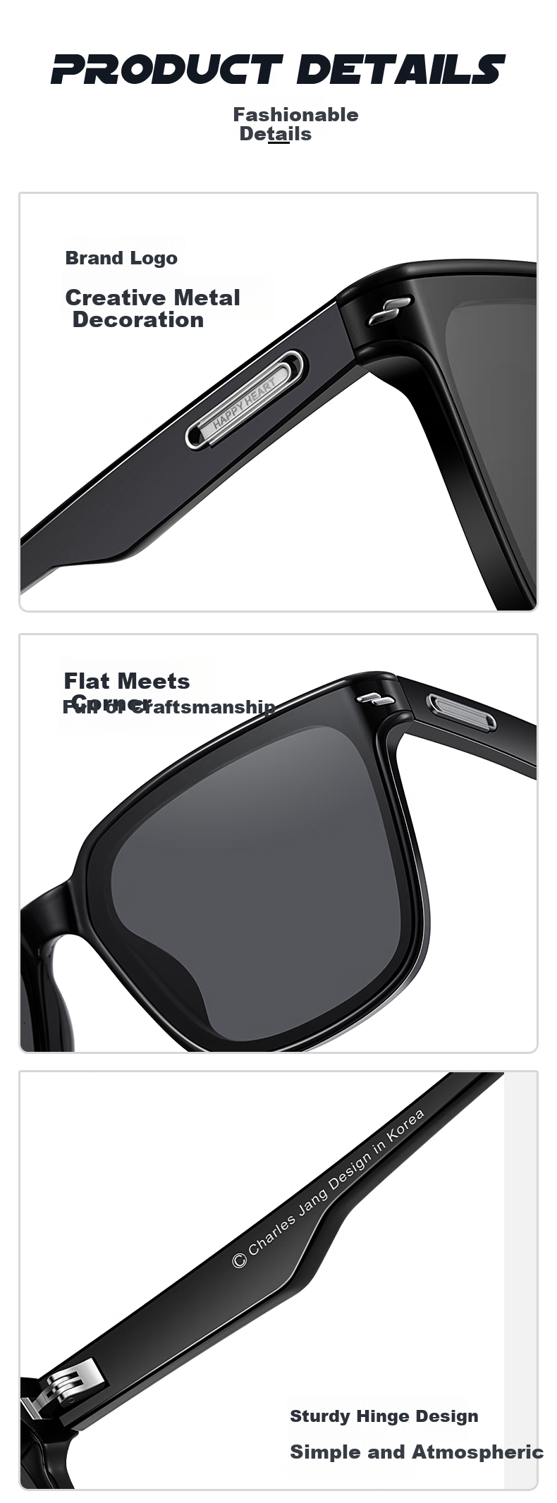Chaersitaoxin Men's Sunglasses, Driving UV Protection, Anti-UV Sunglasses, Large Frame GM Style, Outdoor Travel CJ20009 Back to School 4