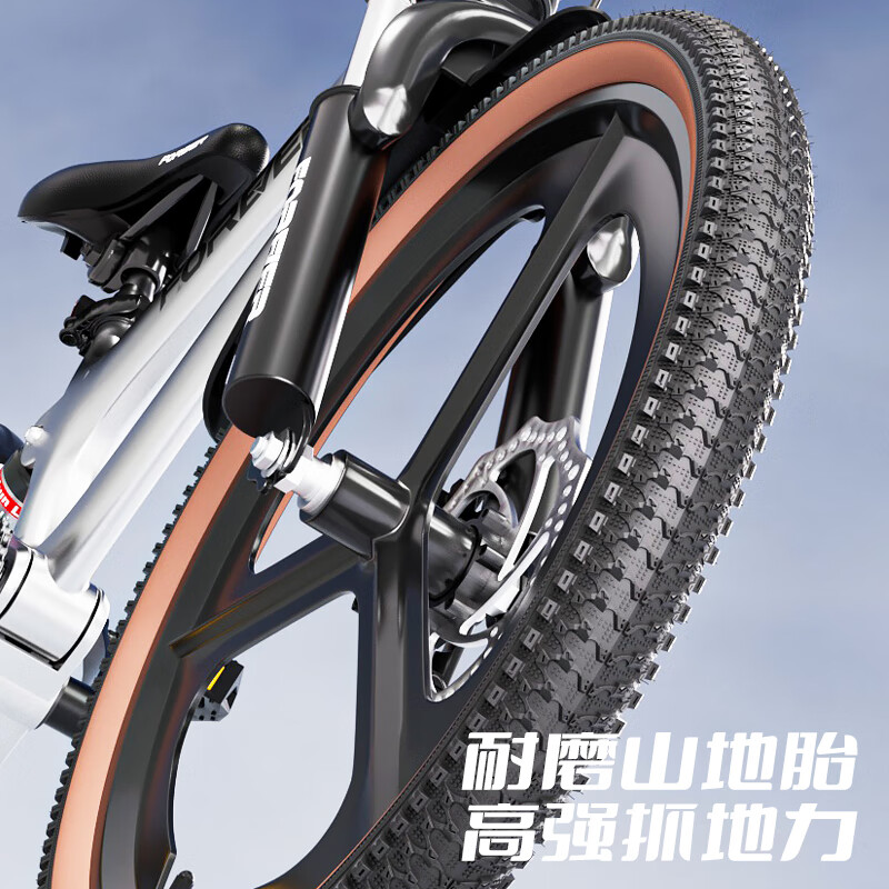 FOREVER Children's Bicycle for Boys Aged 6-12, Magnesium Alloy, Variable Speed Mountain Bike, Youth Student Bike, 22-Inch, Gree