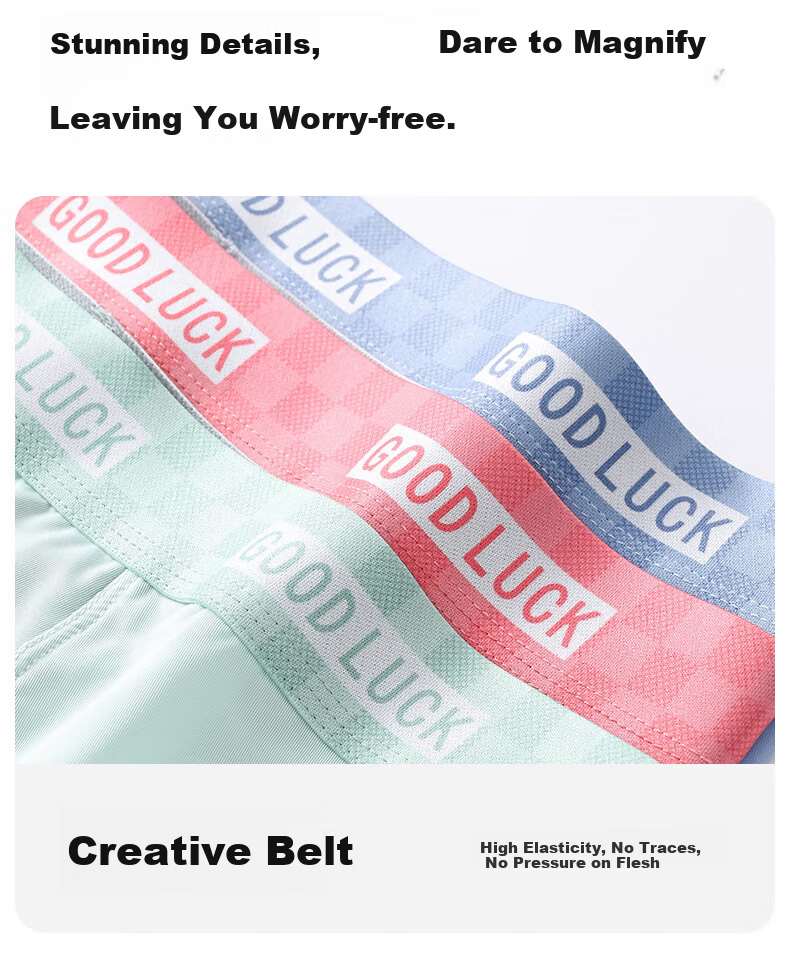 Me Feeling Men's Underwear, Summer Thin Style, Seamless Ice Silk Cool-Feeling Breathable Boxer Briefs, Antibacterial Loose-Fit Large Size Boxer Shorts 14