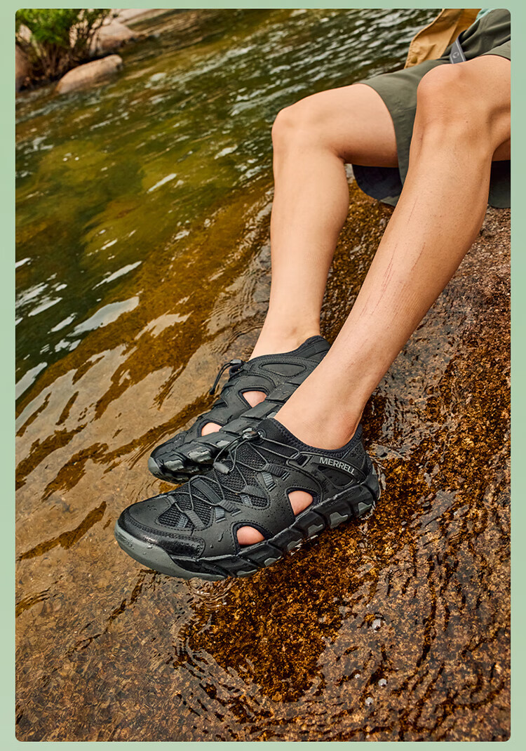 Merrell Outdoor Stream Trekking Sandals MAIPOSIEVE Lightweight Breathable Non-Slip Outdoor Camping Casual Sandals J031 Gray Blue 42 9