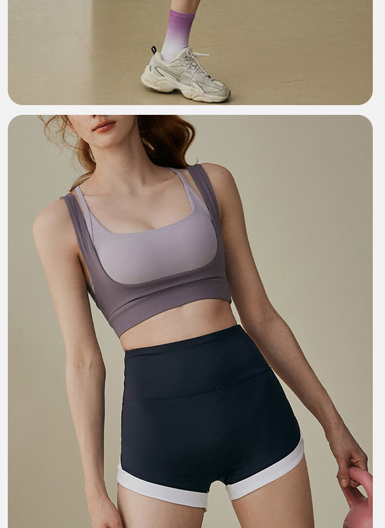 XUEXIMAN Yoga Shorts for Women, Summer High-Waisted Butt-Lifting Professional Running Pilates Training Sports Fitness Three-Quarter Length Pants 14