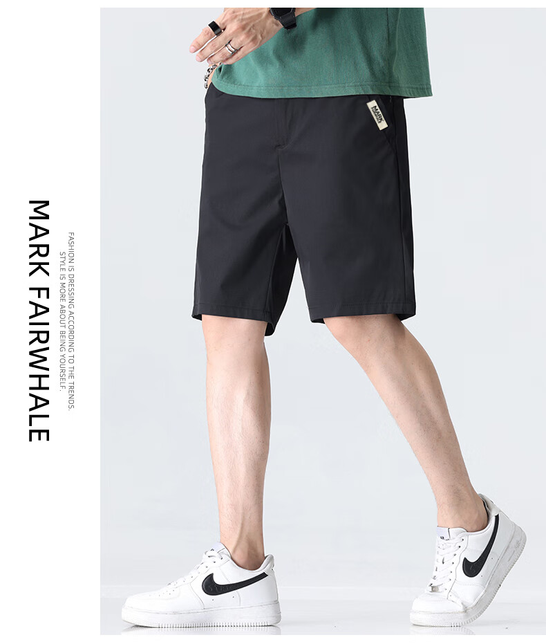 MARK FAIRWHALE Ice Silk Cooling Five-Point Shorts for Men, 2026 Summer New Loose Casual Pants, Trendy Quick-Dry Shorts for Me 2