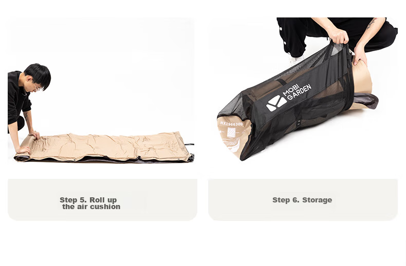 MOBIGARDEN Moisture-Proof Mat, Outdoor Camping Splicing Pillow Double Automatic Inflatable Mat, NX19663004, Warm Sand Color 10