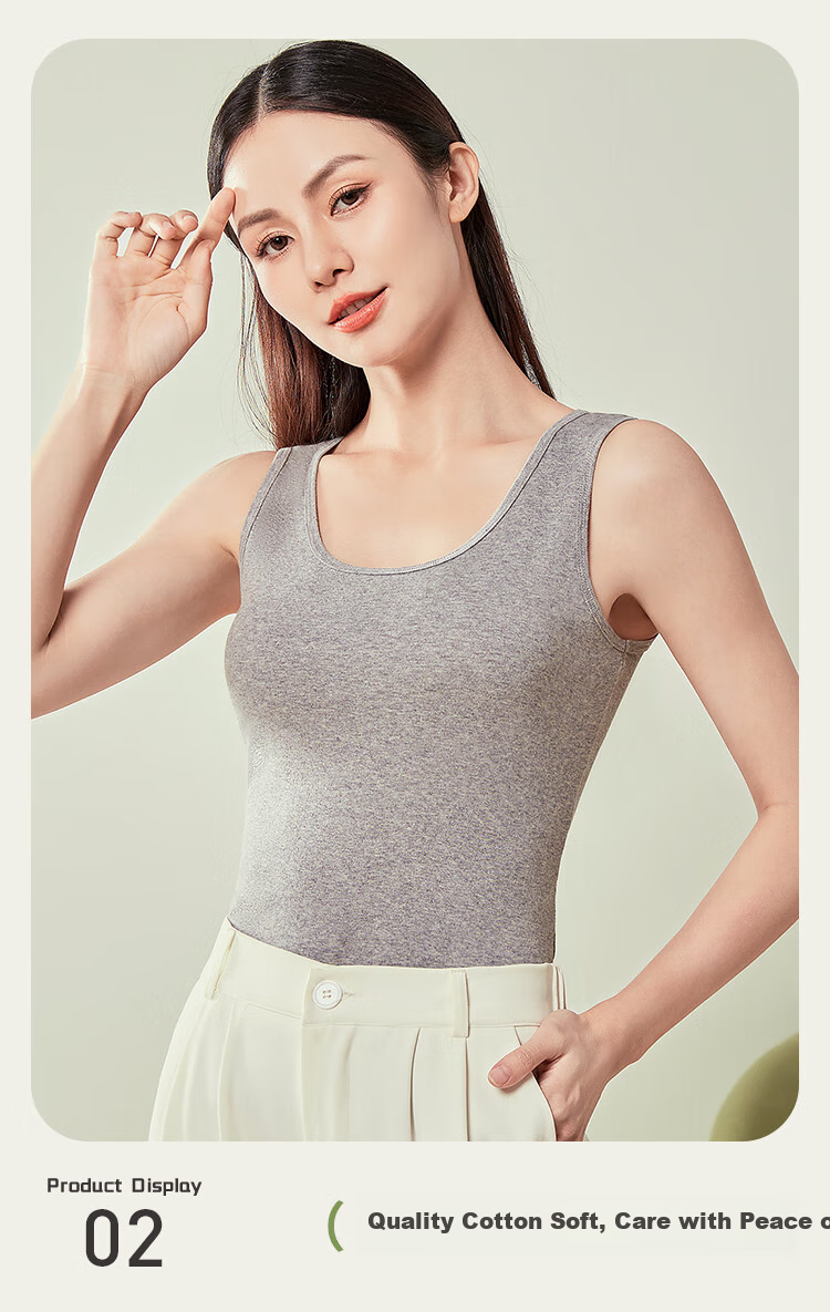 MiiOW Women's Spaghetti Strap Tank Top, Summer Pure Cotton 100%, Sexy Backless Inner Wear, Sleeveless Undershirt, Outerwear, Black 4