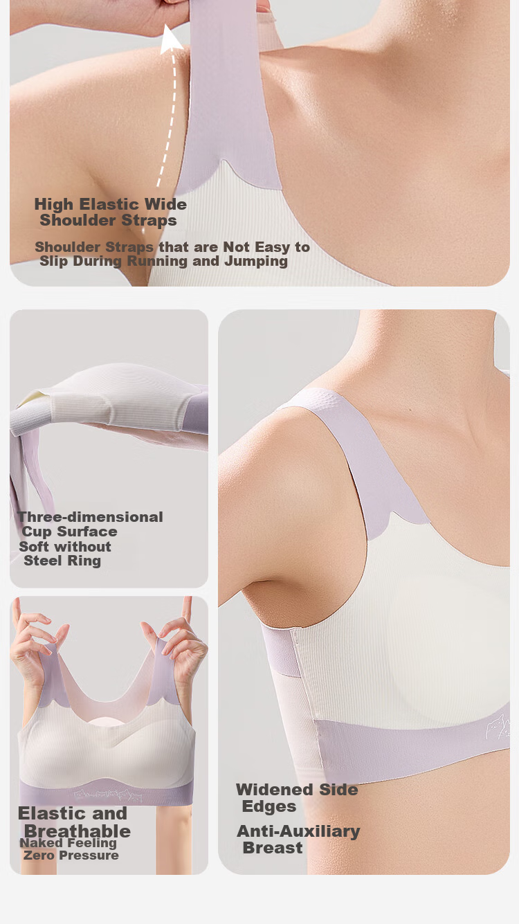 Ordifen 26 New Style [2-Pack] Girls' Bra, Anti-Shock And Anti-Hunching, for Teenage Girls in Puberty, Underwear for Middle School Students, 16 Years Old, 3 Levels 13