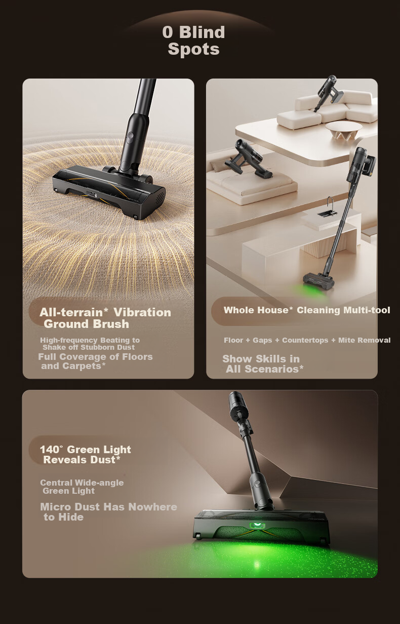 Roborock H50 Pro Self-Collecting Vacuum Cleaner [90-Day Dust-Free Full Chain, No Hair Tangling] Green Light Dust Detection, Cordless High Suction Power, Dust Mite Removal, Pet-Friendly Home Use 10