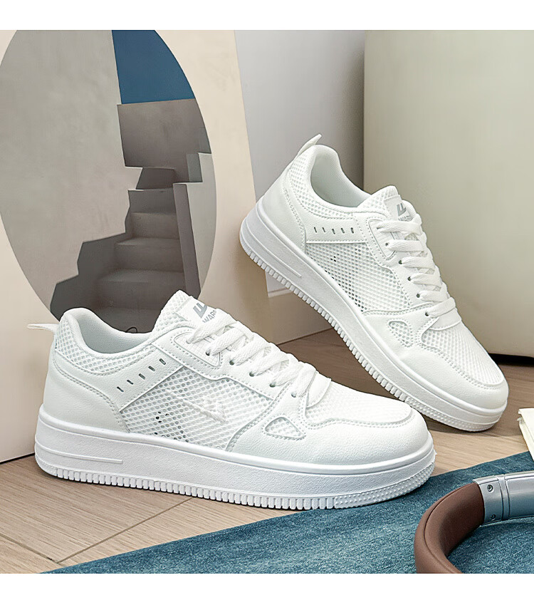 Warrior Official Men's Sneakers 2026 Summer New Comfortable Versatile Mesh Shoes Men Beige Black Size 41 18