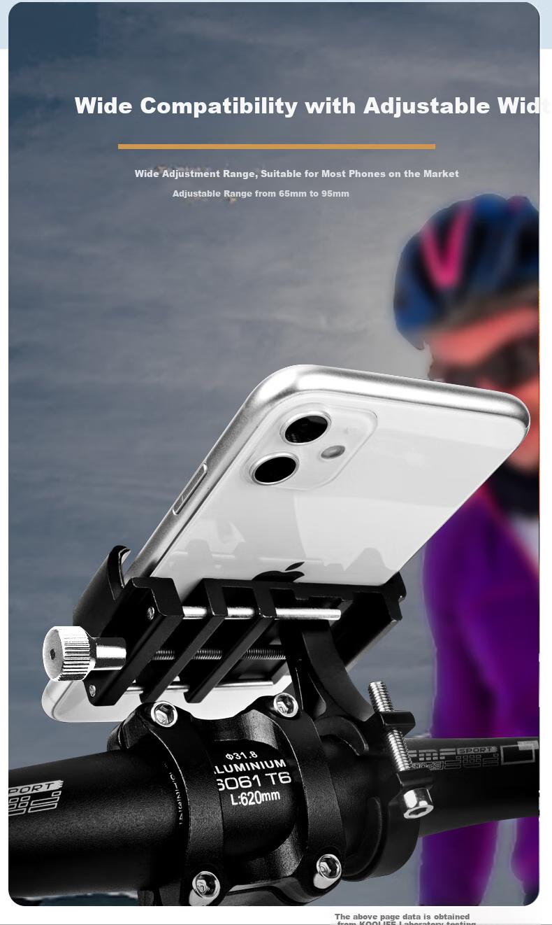 KOOLIFE Electric Bicycle Phone Holder, Motorcycle And Electric Bike Riding Multifunctional Delivery Rider-Specific Navigation Mount 7
