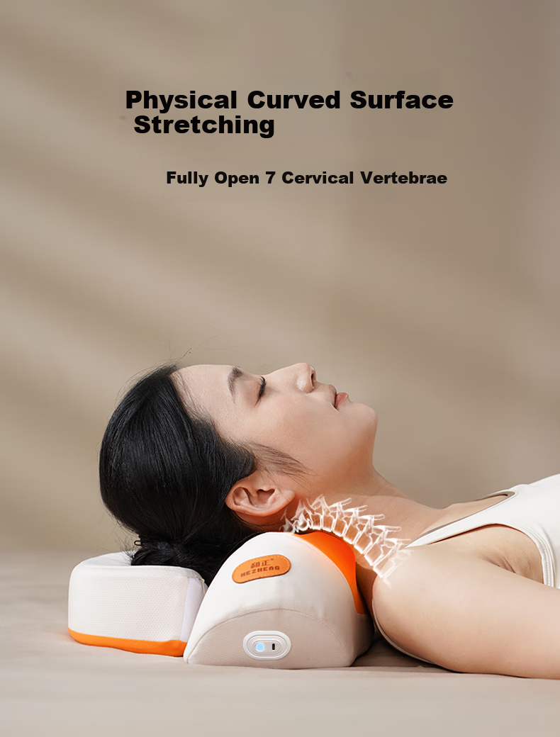 HEZHENG Cervical Massage Pillow, Shoulder And Neck Massager, Head And Neck Two-In Support Stretching Heat Therapy Pillow, Multi-Functional Massage Cushion for Waist Back Legs, Holiday Gift, Birthday Present for Girlfriend 13