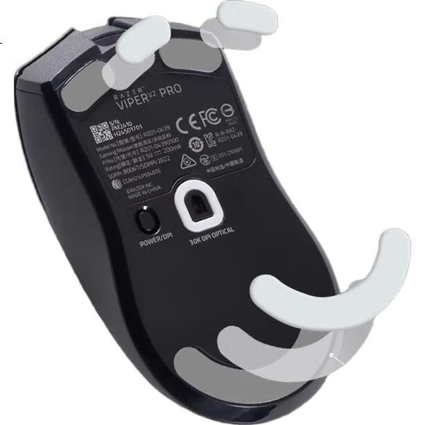 Накладки для мыши Leifu для Viper V2 Pro, игровые накладки Teflon, гладкие и износостойкие