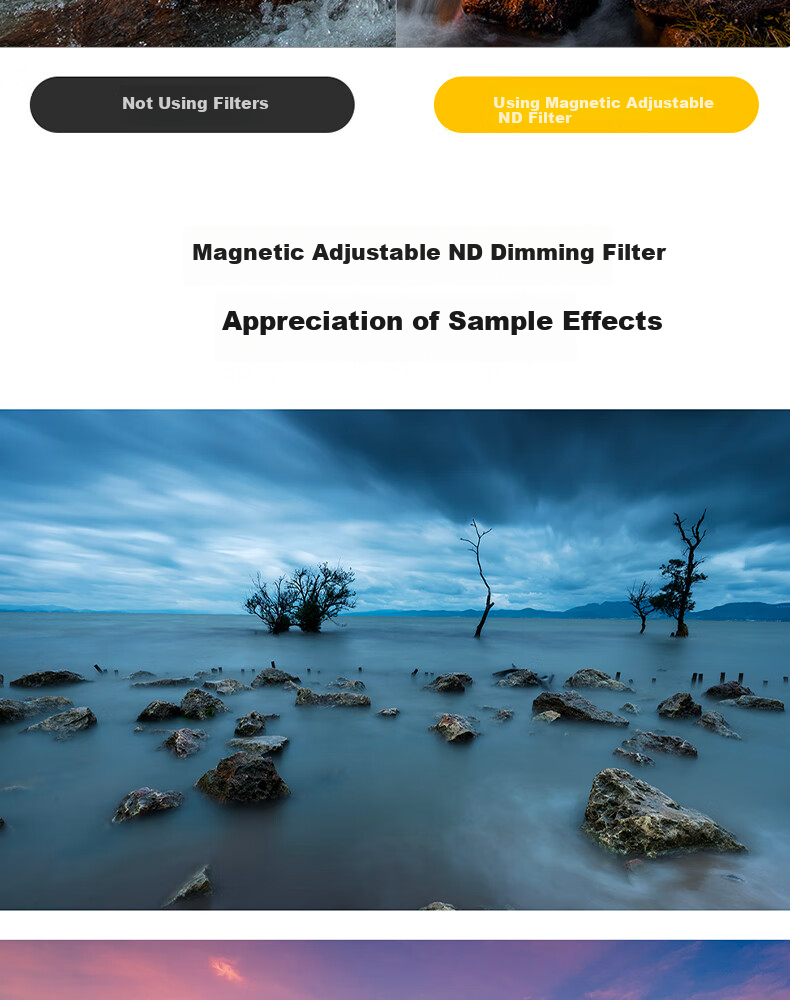 Kase Magnetically Adjustable ND Filter, 77mm ND3-1000, Adjustable from 1.5 to 10 Stops, for Landscape And Portrait Photography, Time-Lapse And Long Exposure Shooting Filter 6