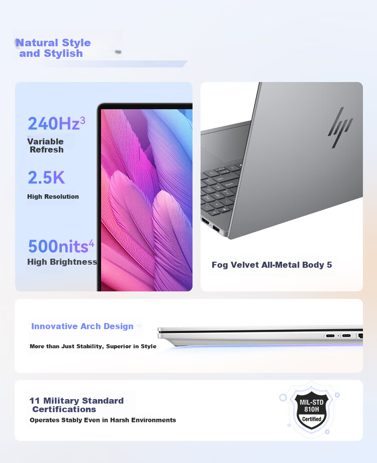 HP Star Book Pro 16 Thin And Light Laptop (Core U7 255H, 32GB RAM, 1TB Storage, 2.5K 240Hz Display) New All-Purpose Office Notebook for College Students with Subsidy 4