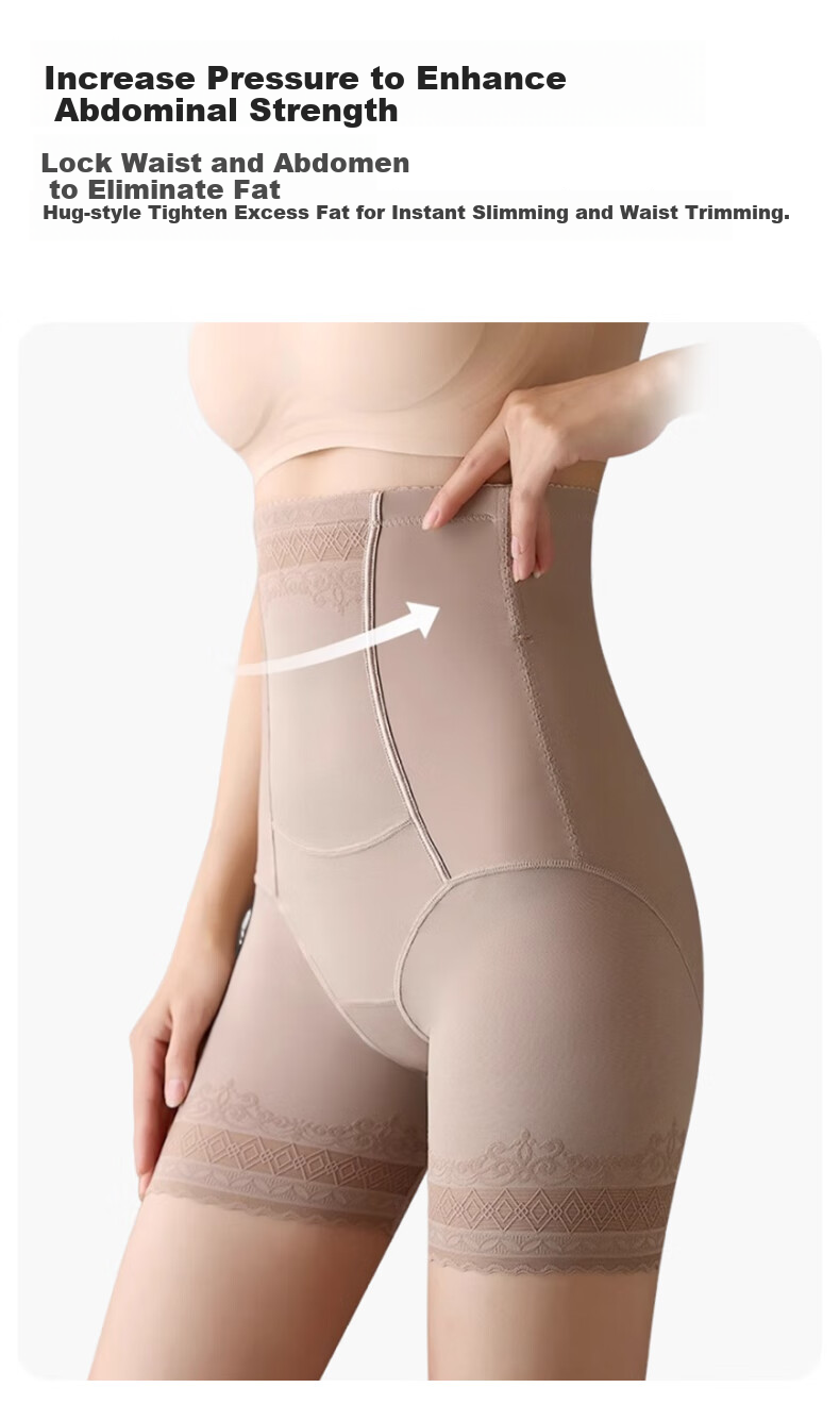 FitonTon Tummy Control Underwear for Women, Postpartum Waist Shaper, Butt Lifter, Strong Belly Slimming, Safety Shorts, Anti-Exposure, Non-Rolling Edge, Waist Cincher 5