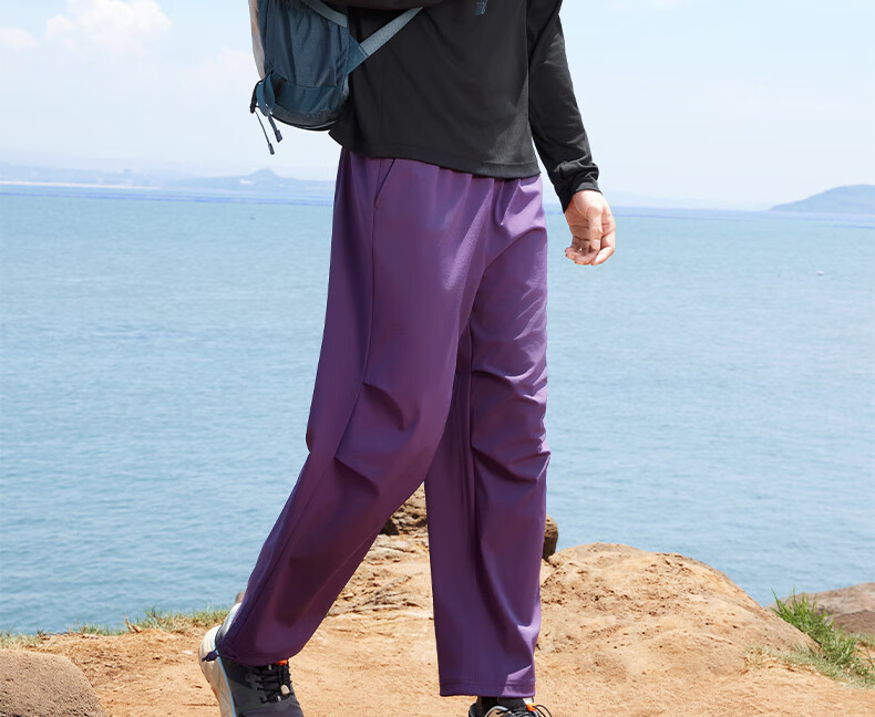 PEAK Summer Men's Water-Repellent Breathable Sports Casual Commuter Pants Sun-Protective Outdoor Paratrooper Pants Women DF361081 8