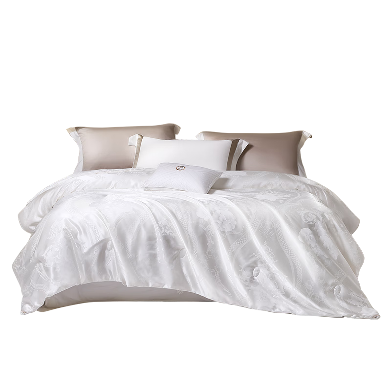 FUANNA × JINGDONG Custom Silk Duvet, 100% Silk Comforter, Antibacterial Spring And Autumn Quilt, Single Size, 152×210cm