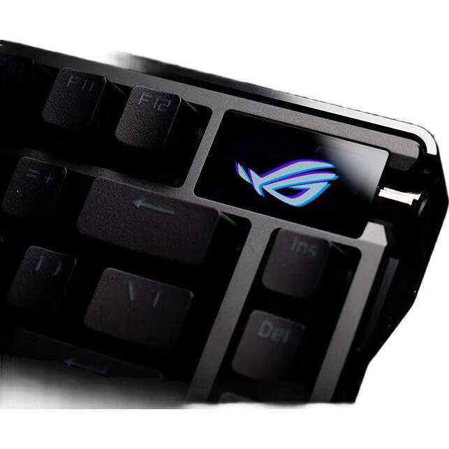 Механическая клавиатура ROG Yemo Extreme, трехрежимная, игровая, 75 клавиш, горячая замена, настраиваемая структура прокладок, полноцветный OLED, подсветка 8K, переключатели NX Snow White