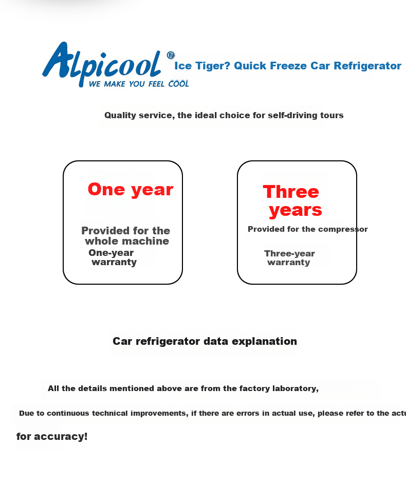 Alpicool Car Refrigerator C40, Dual-Use for Car And Home, Compressor-Freezing And Refrigeration, Mini Quick-Freeze Fridge for Dormitory And Office 18