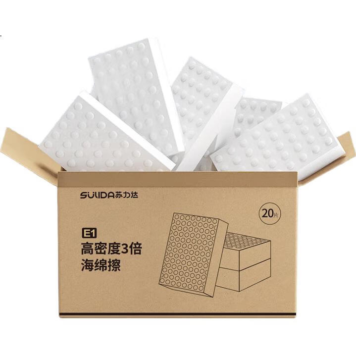 Набор губок для чистки Sulida Nano Sponge, 20 шт., белые