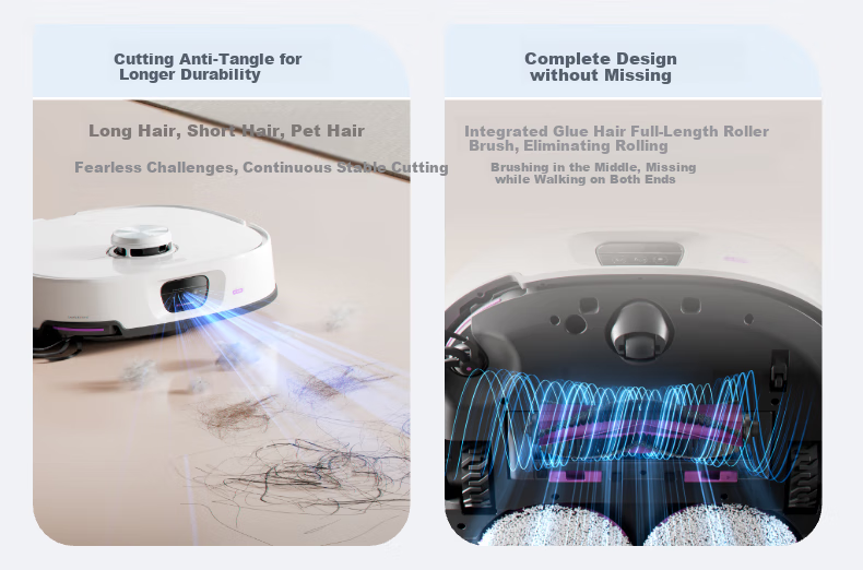 Midea V16 Pearl Edition, Robot Vacuum Cleaner with Automatic Cleaning And Self-Emptying Dustbin, Mechanical Arm for Hair Removal, No Tangle Washing Machine Water Tank Versio 11