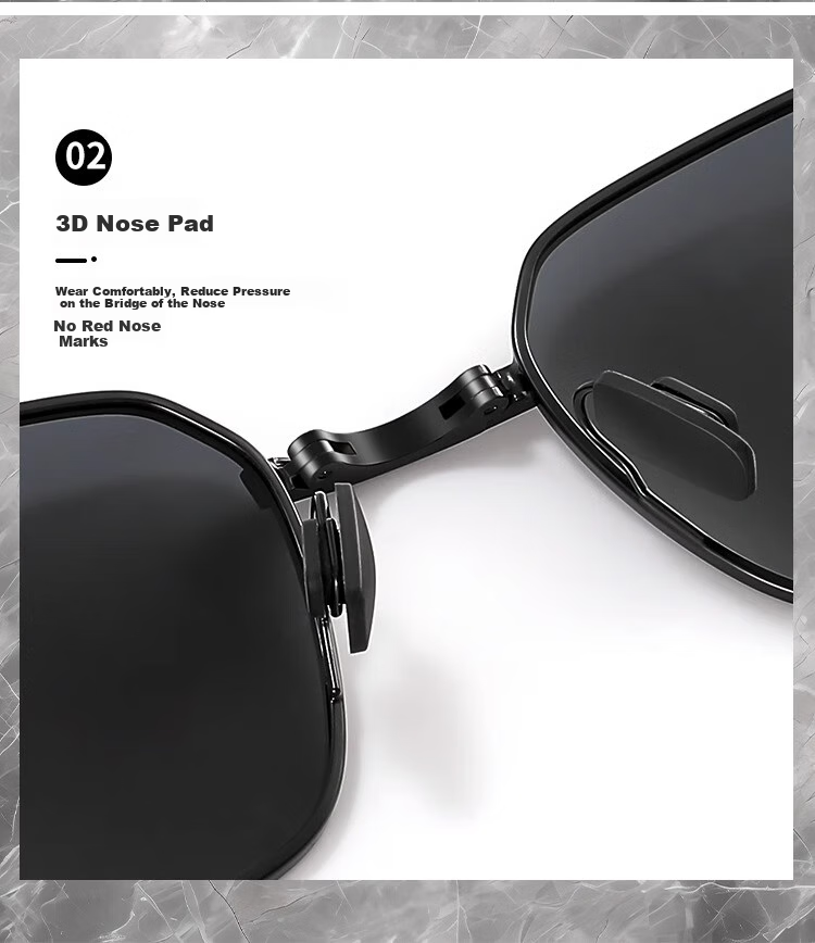 Mumujian Men's Folding Sunglasses, 2026 New Model, Specially Designed for Driving, UV Protection, Day And Night Use, Polarized, Dad's Sunglasses 28