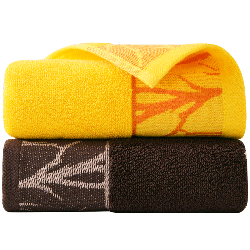 KING SHORE A-Class Pure Cotton Towels 100% Cotton Absorbent Face Towels for Adults and Students, Sports Face Towels, 2 Pieces