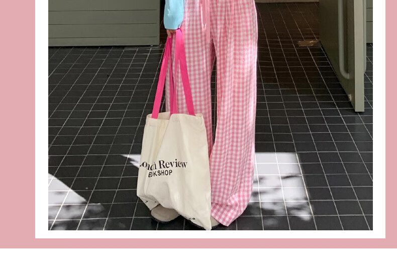 LangSha Wide-Leg Pants for Women, Spring And Autumn New Style Dopamine High-Waist Draping Slimming Casual Loose Lazy Trendy Trousers 2