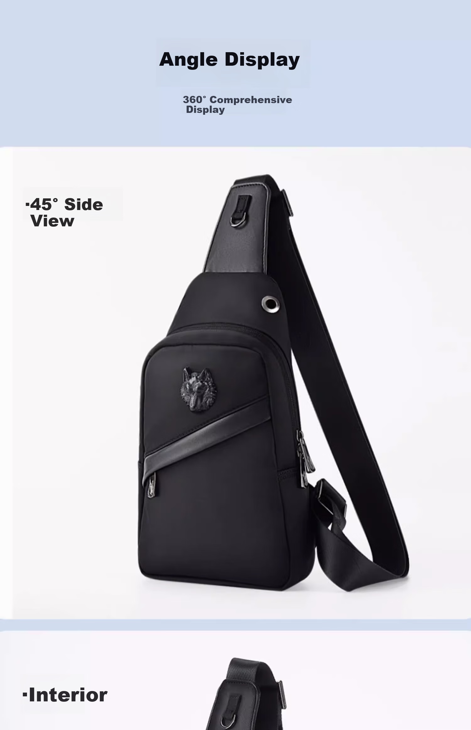 SEPTWOLVES Crossbody Bag for Men, Chest Pack, Lightweight Shoulder Bag with Large Capacity, Water-Resistant, Casual Travel Cycling Fitness Satchel 17