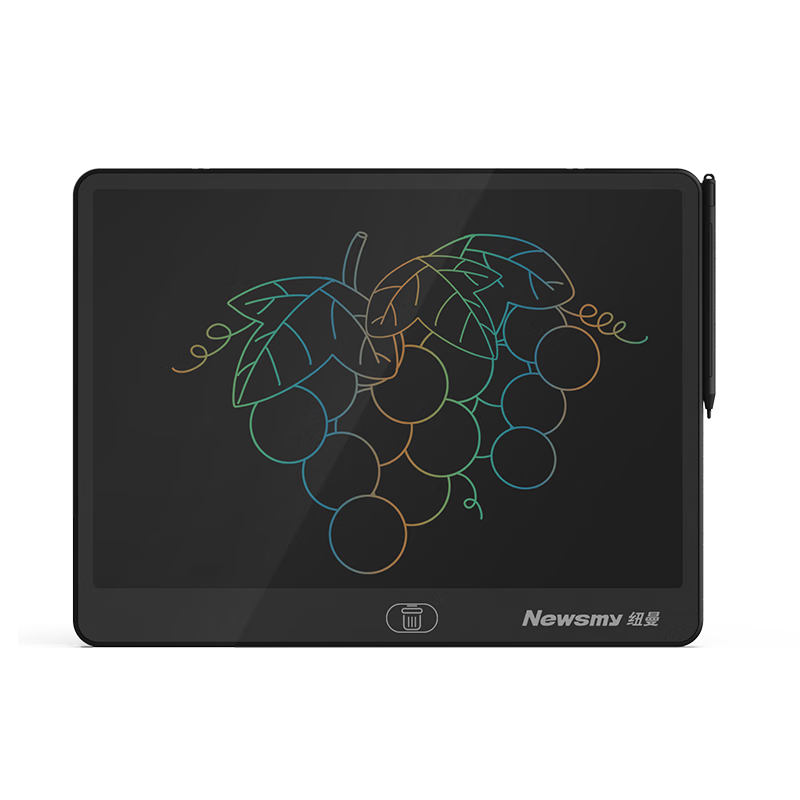 Newsmy 13-Inch Colorful Handwriting LCD Tablet, Electronic Blackboard, Writing Pad for Children, Drawing Board for Office Use, Writing Tool for Boys And Girls, Children's Day Birthday Gift, Black Fashio