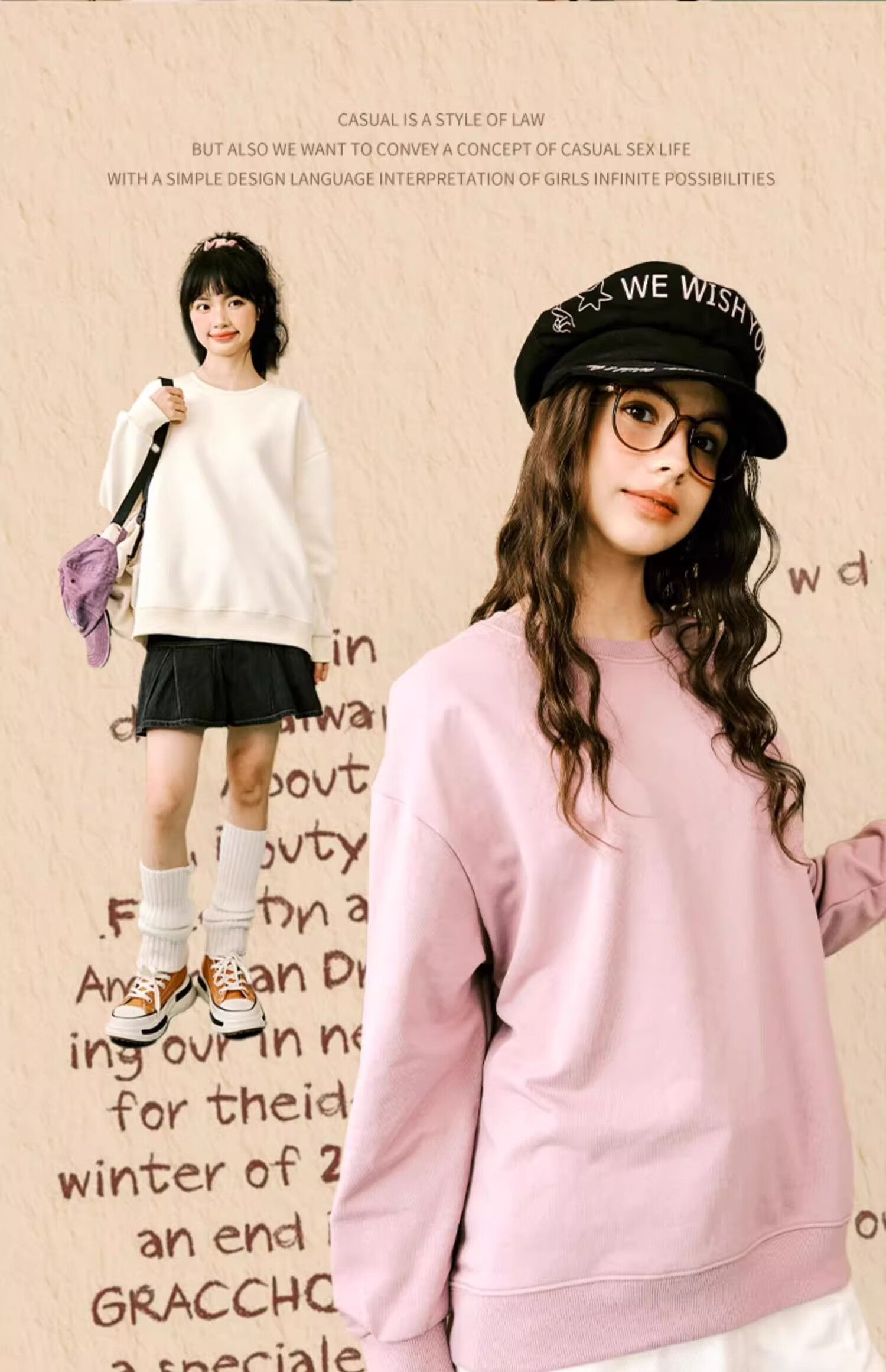 Warrior Women's Crew Neck Sweatshirt 2026 New Spring Autumn Fashion Petite Stylish Hoodless Loose Long Sleeve Top Jacket 2