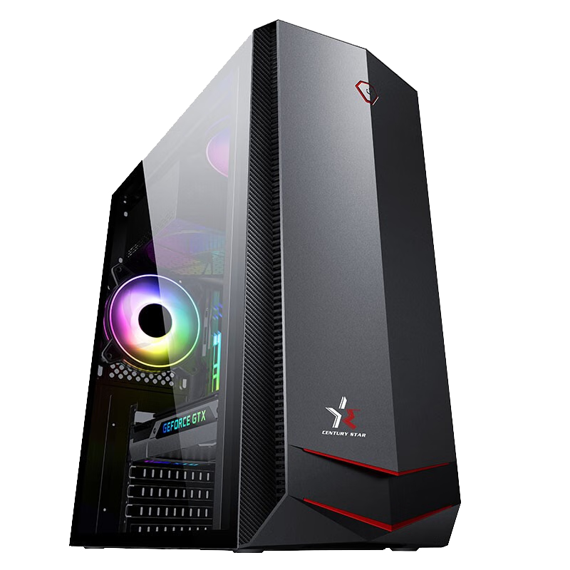 HEXIEHAO Office, Commercial And Home Gaming Desktop Computer Complete Set (Core I3-9100F, 16GB RAM, 512GB SSD, Dedicated Graphics Card, Wireless WIFI)