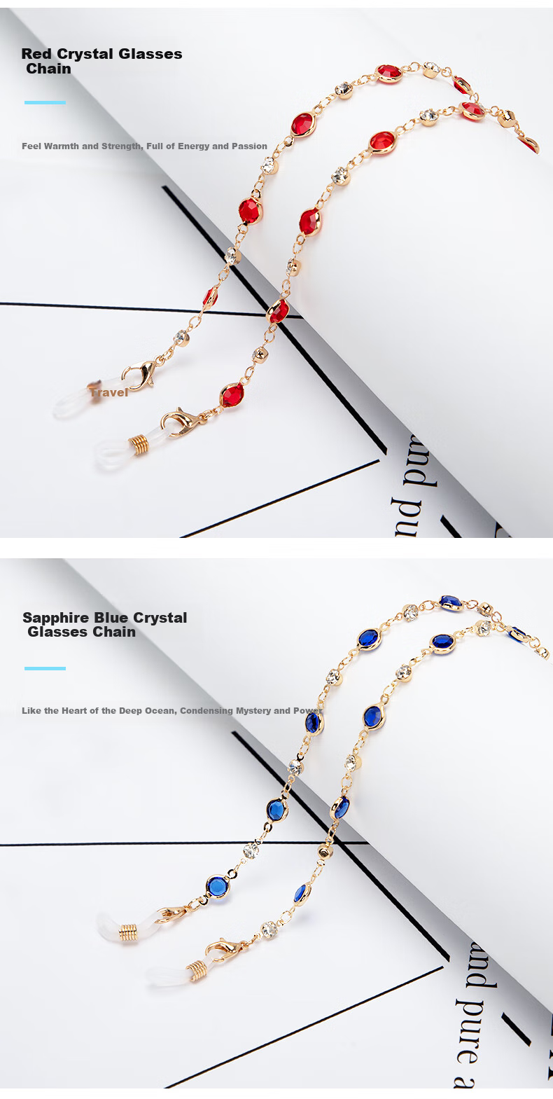 DRATRA Eyeglass Chain for Women, Neck Strap, 3D Star Beads, Non-Fading, Fashionable Decoration, Sunglasses, Myopia Glasses, Anti-Slip Chai 1