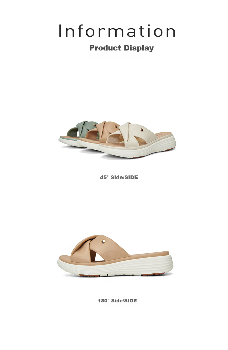 PT'SON Sheepskin Soft Sole Slippers for Women, Beach Sandals, Summer Thick-Soled Sandals, Versatile Outdoor Wear, Beige, Size 37 16