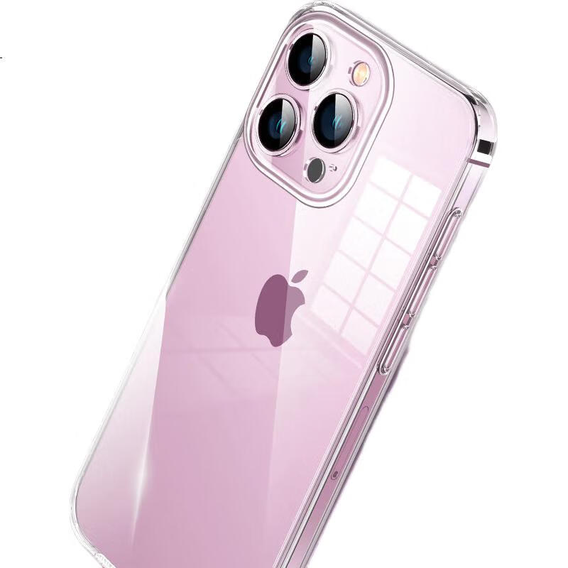 Чехол для iPhone 16 Pro Max KMaxAI, кристально чистый, противоударный, защита камеры, TPU, прозрачный