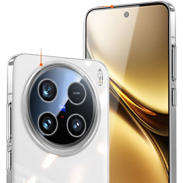 Чехол для телефона KOOLIFE для Vivo X200, защитный чехол, защита всей линзы, простой, приятный для кожи, прозрачный, мягкий чехол, устойчивый к отпечаткам пальцев