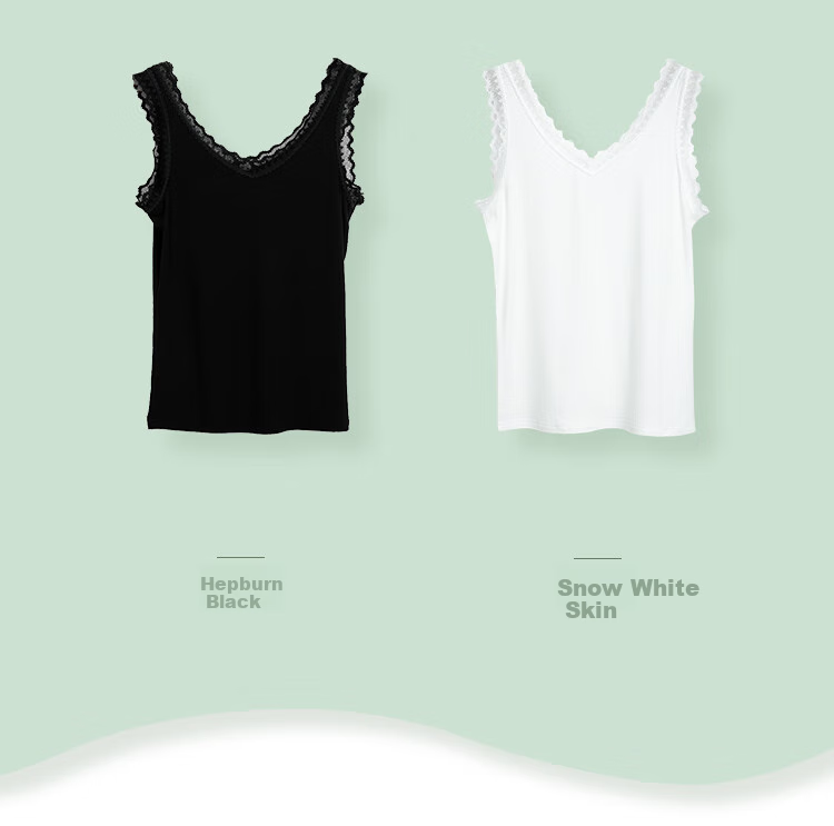 Hodo Women's Tank Top, Summer Comfortable Breathable Modal, Outer Wear Camisole, Single Piece, Snow Skin White, Size 165 7