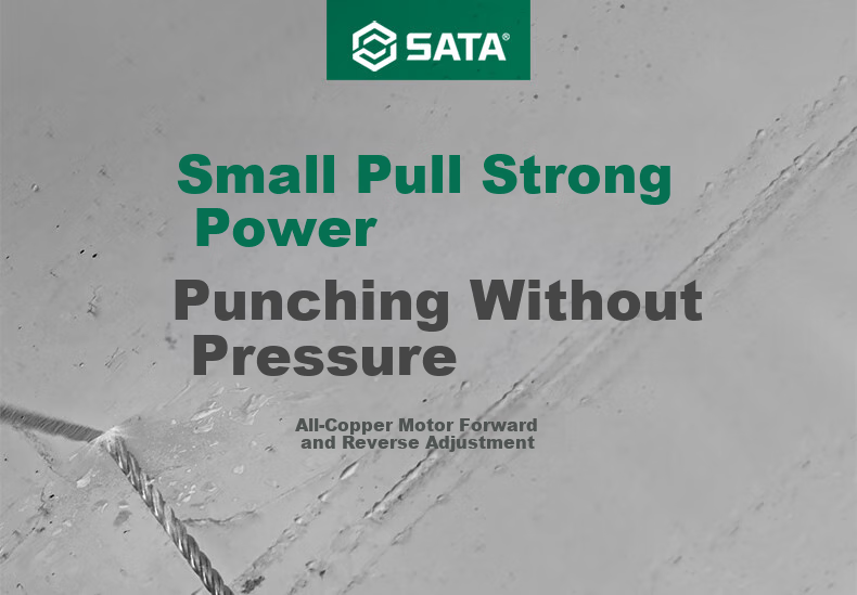 Shida (SATA) Lightweight Electric Hammer, Pickaxe, And Drill Three-In Multi-Function High-Power Impact Drill for Drilling Walls D05734 Upgraded Versio 2