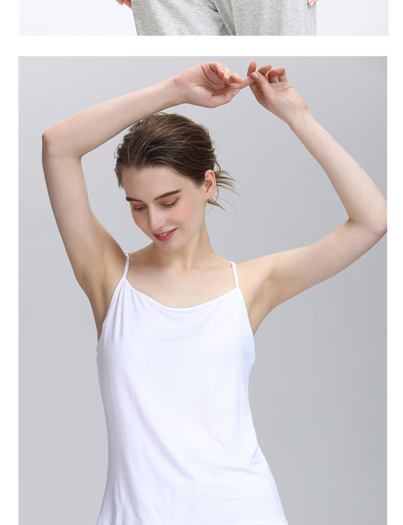 Little Nurse Women's Modal Camisole Tank Top Summer Sleeveless Base Layer SSB054 Black XL (175) 13